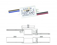 Kaisen 9W 12VDC IP67